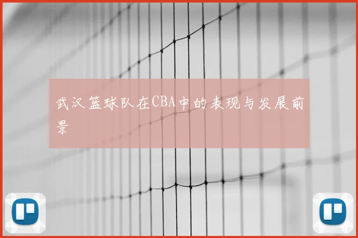 武汉篮球队在CBA中的表现与发展前景